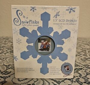 Viatek Snowflake Digital Picture Ornament